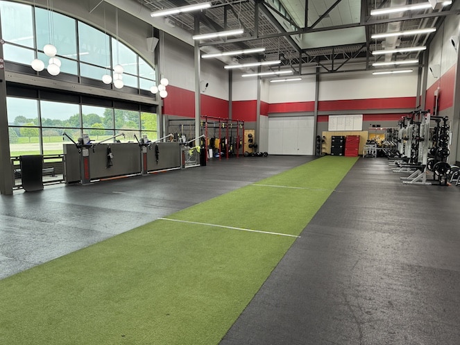 The Pitt workout area at the Four Seasons Health Club II in Bloomington, Illinois. 