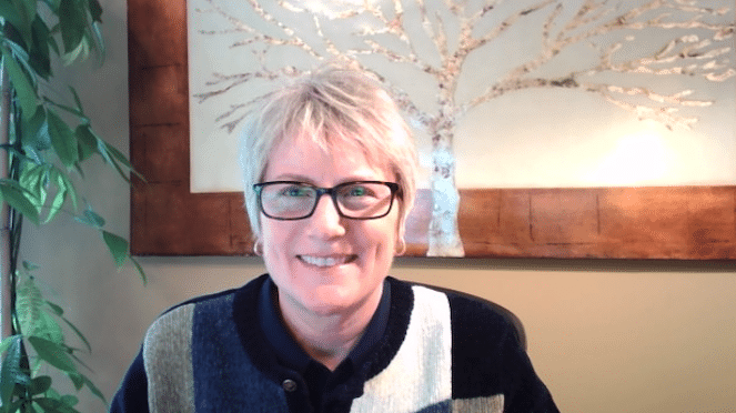 Head shot of Barb in her office